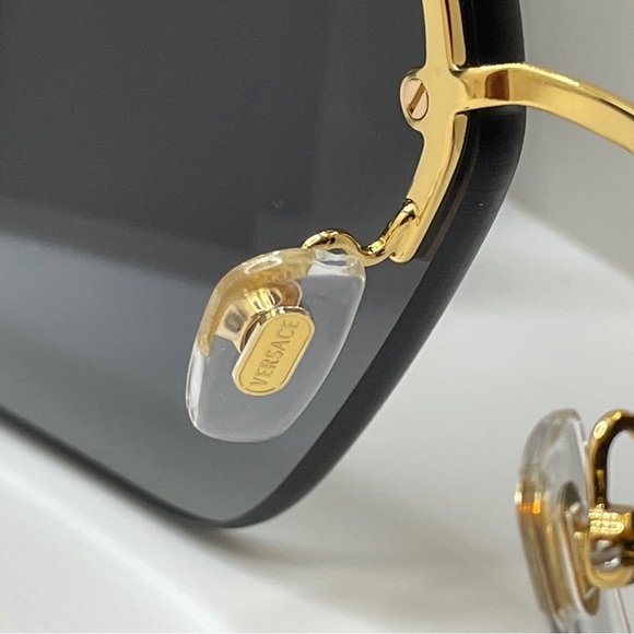 Versace Sunglasses VE2245 10028G 60mm Gold / Grey Gradient Lens Authentic & NWT - Picture 7 of 12